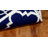 Rodgers Hand Woven Flat Weave Wool/Cotton Geometric Rug in Navy/Ivory-1332094385