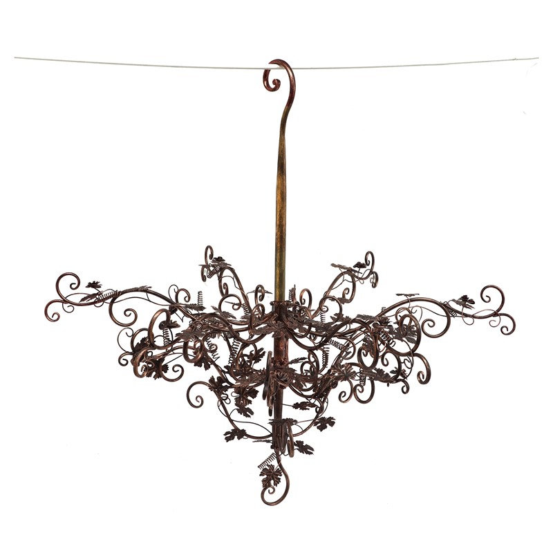 Présentoir lustre suspendu 47,25 po Stephania, Brown