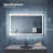 ANZZI 30-in. x 48-in. Frameless Wall Mounted LED Front/Back Light Bathroom Mirror with Defogger
