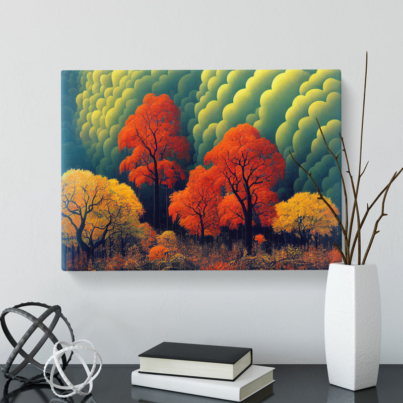 XXX-H1022-WF-8454X Stupendous Autumn Forest - Wrapped Canvas Print
