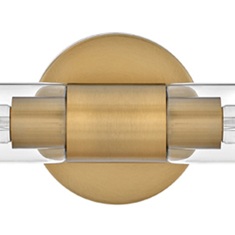 Éclairage pour meuble-lavabo à 2 lumières à intensité variable Shea, Doré