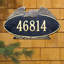 Eagle 1-Line Wall Address Plaque-1621690457-1621690458