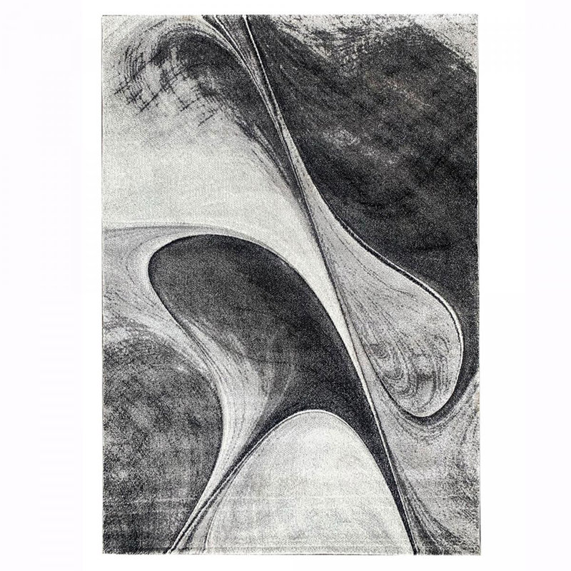 Monarch Rectangle Abstract Area Rug, Rectangle 160 x 230cm