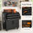 34.3" Rolling Metal Tool Cabinet with Lockable Doors, 3 Drawers, Adjustable Shelf & Pegboard Side Panels, Heavy-Duty Mobile Workbench Organizer for Garage, Workshop & Home, Powder-Coated Cold-Rolled Steel