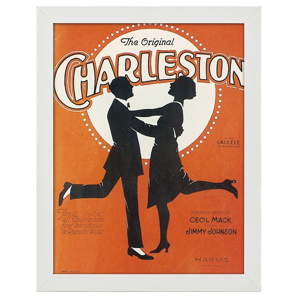 Leinwandbild Vintage Music Cover Das Original Charleston