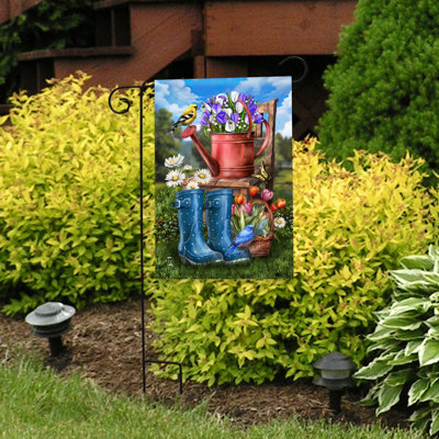 Drapeau de jardin «in the Spring Garden»