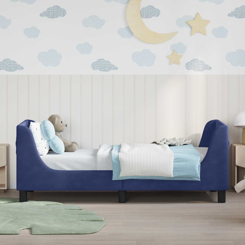 Bed Frame, Police Blue/Black, European Toddler (80 x 160cm)