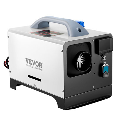 Diesel Air Heater 8KW Parking Heater 12V Truck Heater, One Air Outlet, With Black LCD Switch, Remote Control, Fast Heating Compact Diesel Heater, For Car, RV Truck, Boat, Campervans, Caravans