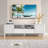 Ikesha Modern TV Stand with Faux Marble Top, 70" Media Console Storage Entertainment Center-1412100108