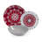 Mandala Red 18 Piece Porcelain Dinnerware Set - Service for 6