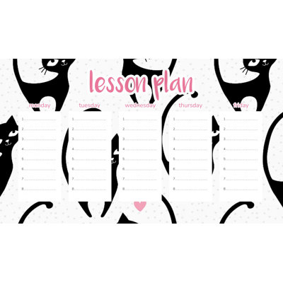 Magnetic Lesson Plan Black Cats