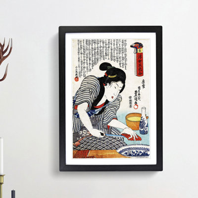 Preparing Dinner by Utagawa Toyokuni - Picture Frame Painting Print