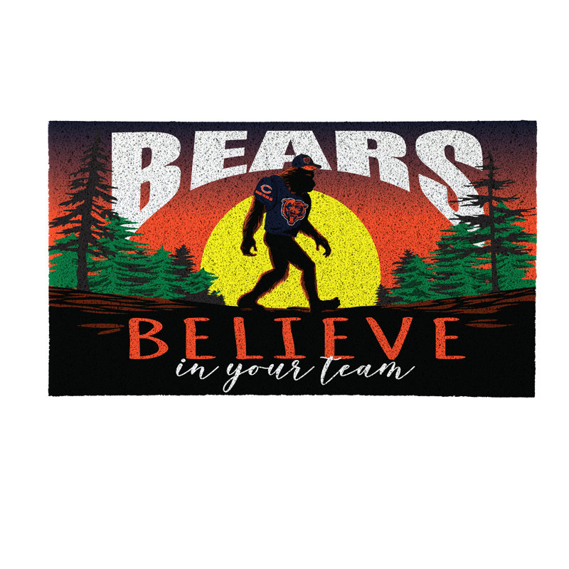 Paillasson en PVC Chicago Bears Bigfoot 28 po x 16 po