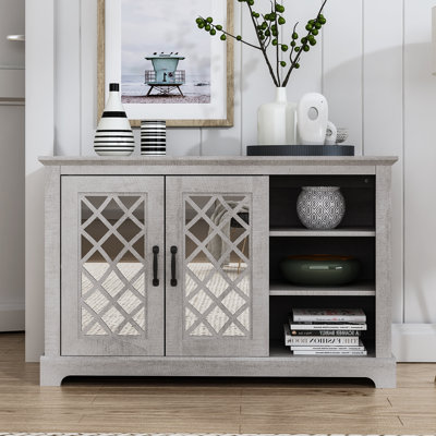 Perrault 45.7" 2 Door Sideboard with Shelves