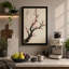 Blossoming Branch Japandi - Wrapped Canvas-666409430-666409435