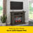 duraflame® Electric Fireplace Wall Mantel with Infrared Heater and Remote Control, Waverly Oak-115421214