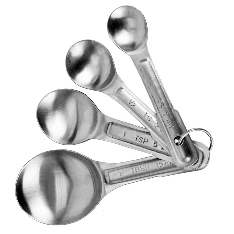 1956 Catering 4 Piece Stainless Steel Measuring Spoon Set