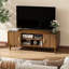 Wood TV Stand for TVs Up To 165 cm (65") Entertainment Centre | Media Console with Storage Cabinet