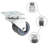 vidaXL Twin-wheel Swivel Casters 1.97 "