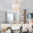 20" Fandelier Ceiling Fans with Lights, Boho Chandelier Ceiling Fan with Light Remote Control, 6-Speed for Bedroom, Living Room, Nursery