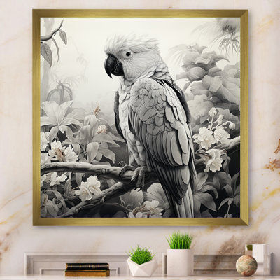 Gris gris, perroquet tropical Grace I - art mural perroquet