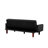 74.4'' Faux Leather Square Arm Sofa Bed-1973282090-1983379813