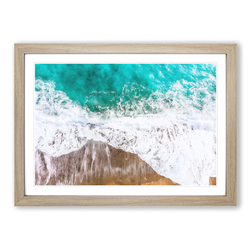 Ocean Dreams - Picture Frame Graphic Art Print, 45cm H x 63cm W x 2cm D, Oak Framed