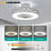 Sleep Under The Stars: Elegant Moon & Star Ceiling Fan Low Profile Marhan With Lights And Remote Control