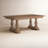 McKew Fir Rectangular Solid Wood Top with Solid Wood Base Dining Table