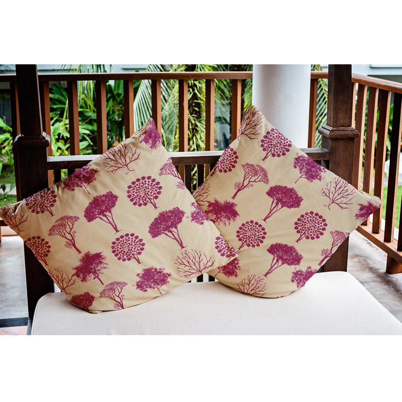 Coussin décoratif intérieur / extérieur Polyfill, 16 po x 16 po, Rose cendré