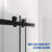 56"-60"W X 76"H Frameless Shower Door, Double Sliding Shower Door, 3/8'' (10Mm) Clear Tempered Glass Shower Enclosure With Square Rail,Double Side Easy Clean Coat,Brushed Nickel Finished With Buffer-111680098