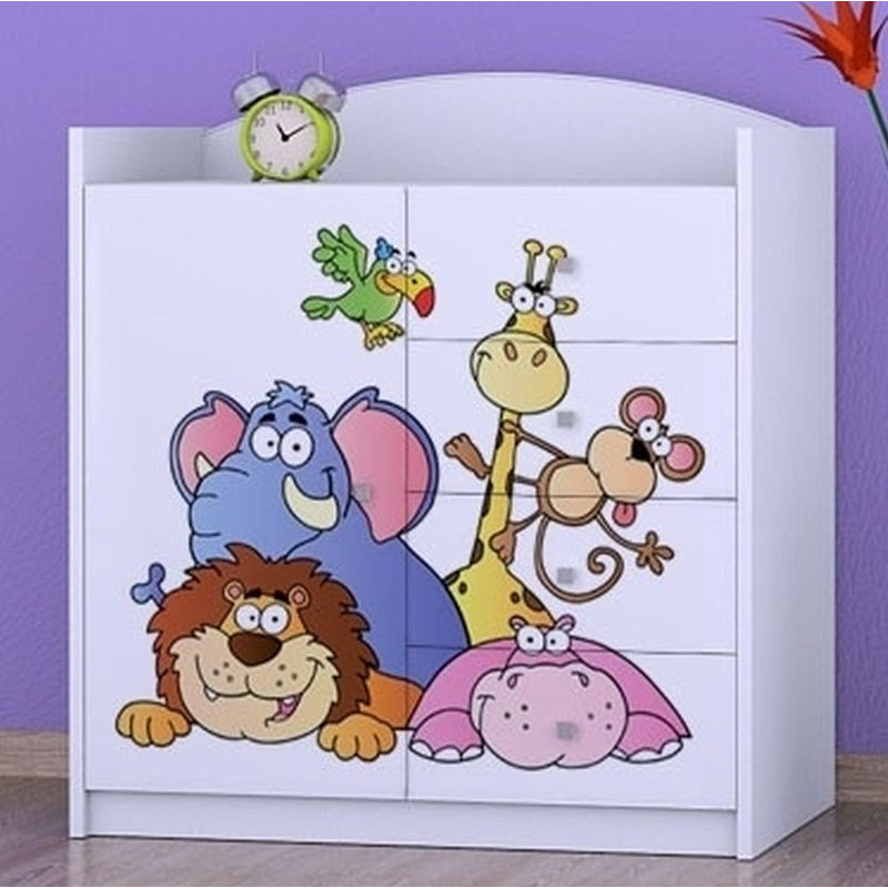 Niemeyer Kids 4 - Drawer Combo Dresser, White