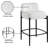 Brixen Upholstered Counter Stool with Metal Frame-537909005