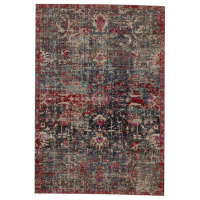 Tapis intérieur / extérieur rouge / noir Harwell