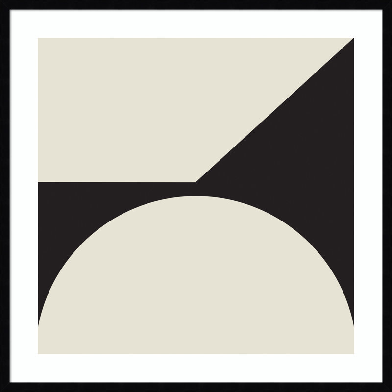 Minimal Max Mod I by The Creative Bunch Studio, Black Framed, 33.25" H x 33.25" W x 0.8" D