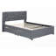 Lit plateforme tapissier Auroralynn Spacieux-1239550640