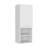 Medicine Single Door Cabinet 32" H, Two Interior Shelves, Two External Shelves, White