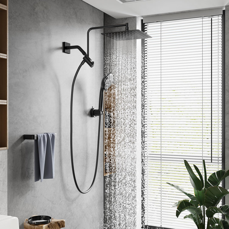 Shower Heads with Handheld Spray Combo, 10" Rain Shower Head with Handheld