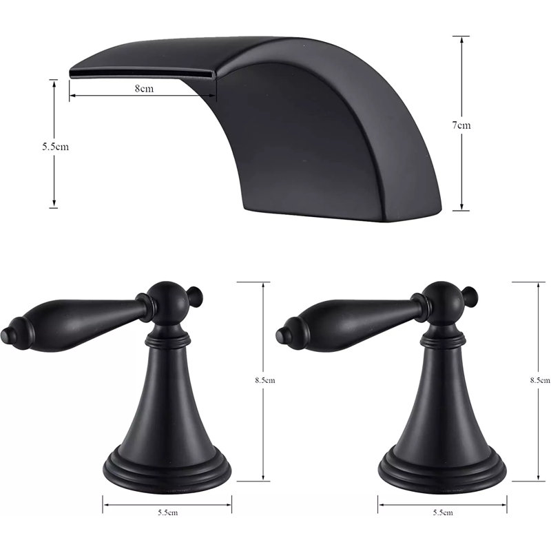 Bathroom Faucet, Matte Black