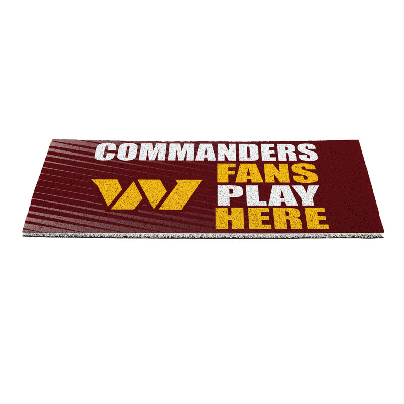 Tapis en PVC Washington Commanders Fan, 28 po x 16 po
