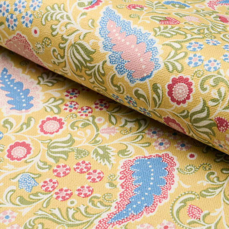 Tissu Peggy Paisley, Limonade
