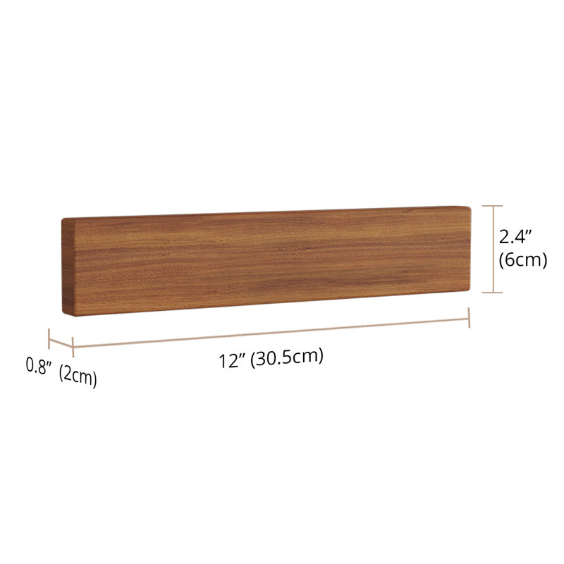 Porte-couteaux magnétique Aqua Teak Manada, 12"