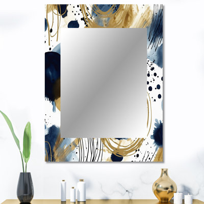 Larkson - Miroir abstrait en métal