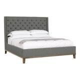 Michael Weiss Solid Wood Wingback Bed