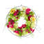 Couronne de 23 po avec pivoines, hortensias et cerisiers en fleurs