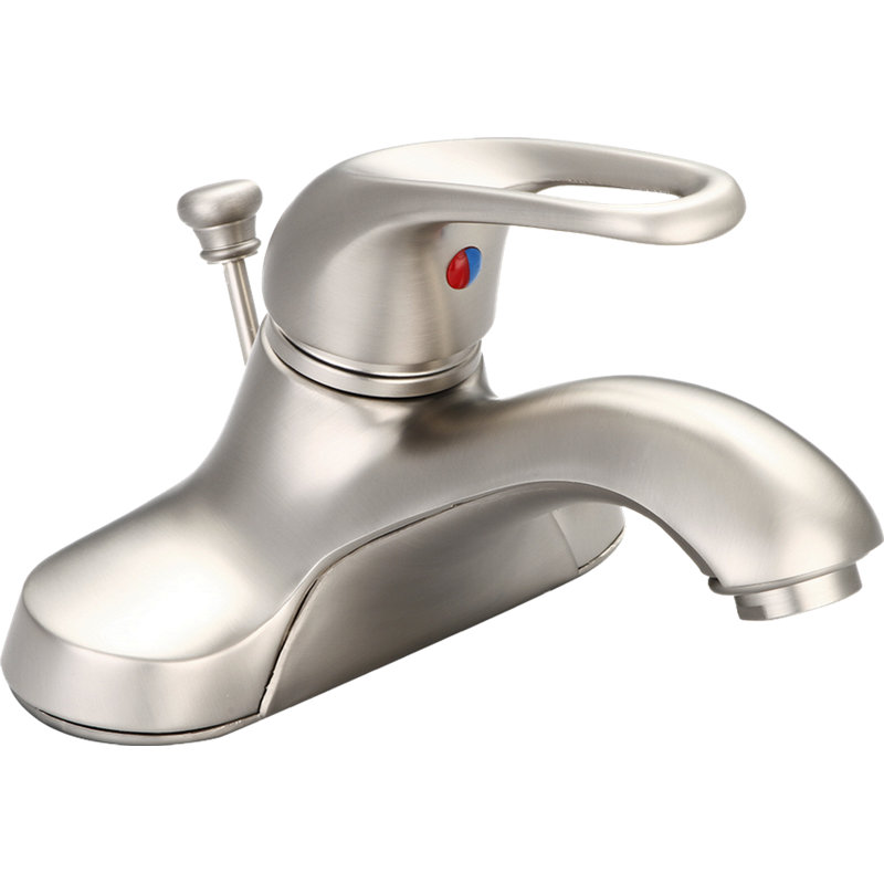 Brushed Nickel Single-Handle Centerset Bathroom Faucet
