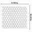 Carreau de mosaïque de plancher et de mur en porcelaine blanc mat 10-1 / 4 "x 11-7 / 8" Metro