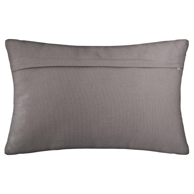 Gus Geometric Rectangular Cushion, Grey