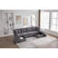 Canapé modulaire modulaire: canapés modulaires convertibles à 6 places avec méridienne, canapé en U surdimensionné avec repose-pieds avec rangement