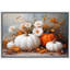 Art d'automne citrouilles, images de fleurs de récolte, impression sur toile encadrée-126032541-126032539